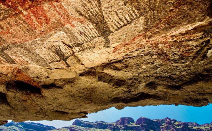 Ancient Cave Paintings in the Sierra de San Francisco